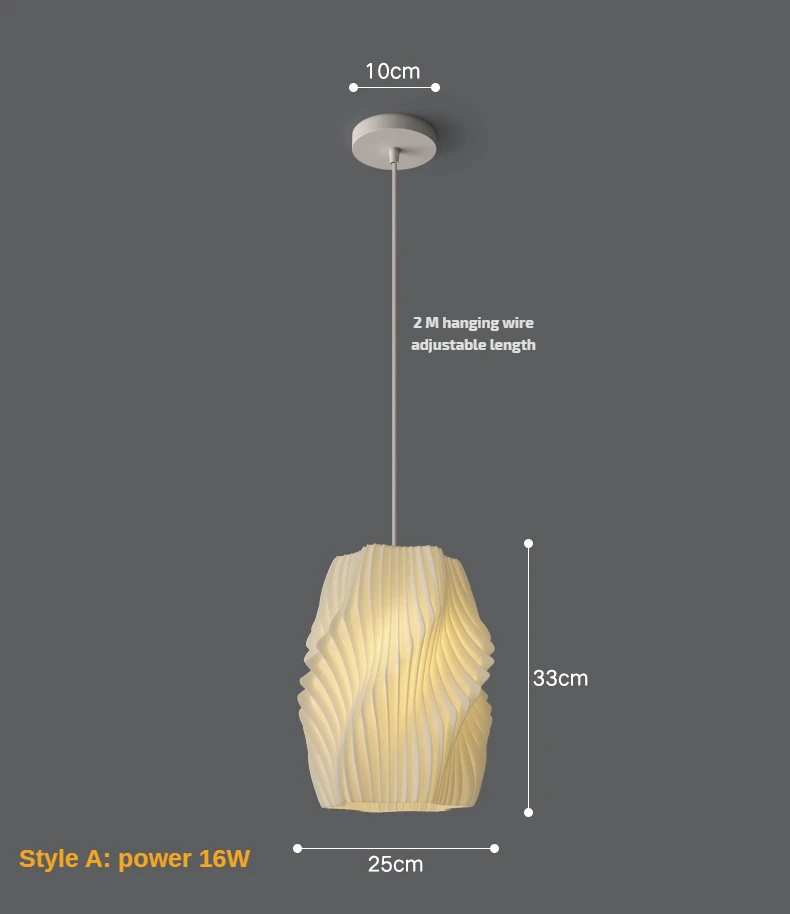 Modern Creative 3D Printing Ceiling Chandelier for living room Bedroom Bedside Restaurant Pendant Lights Dining Table Decor Lamp