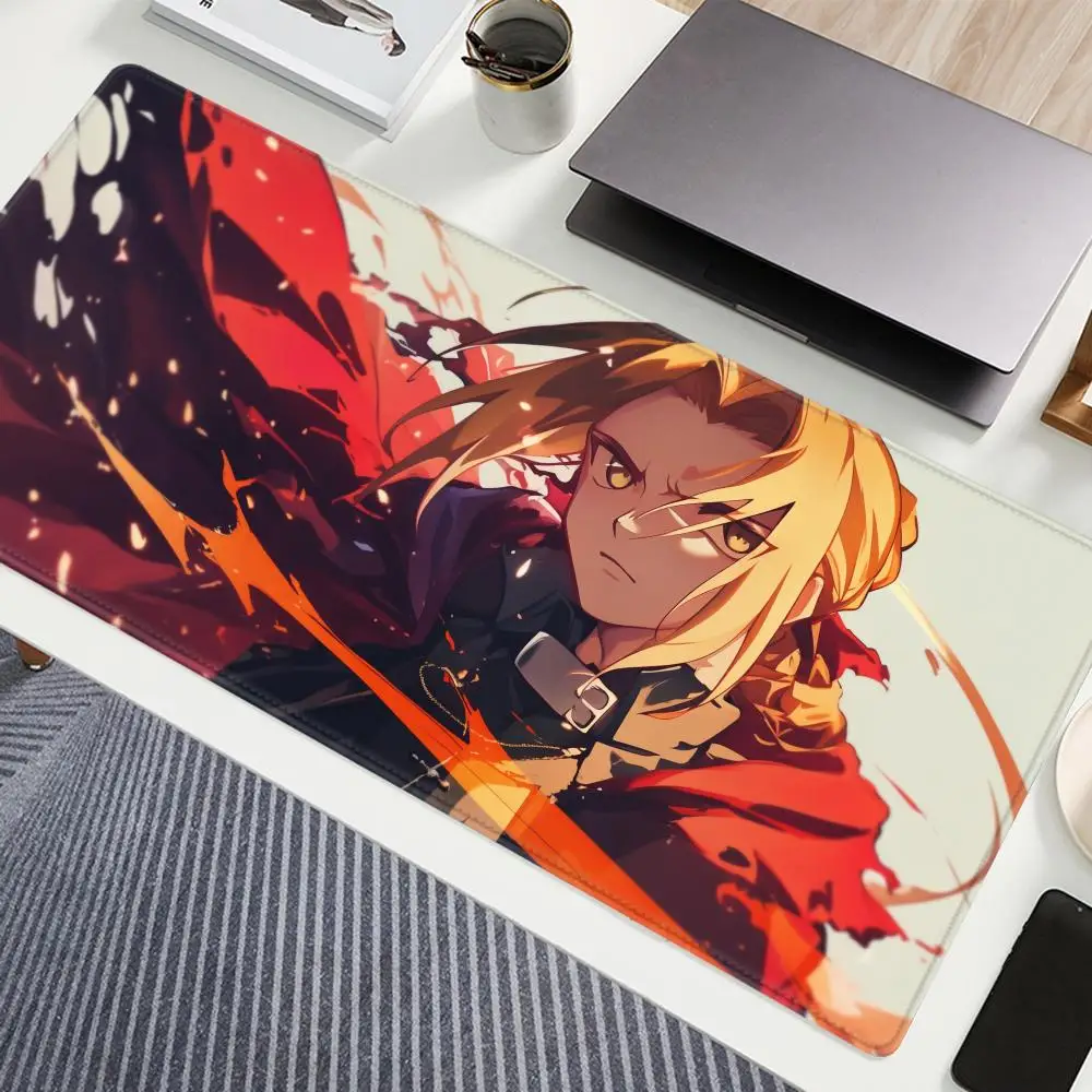 Fullmetal Alchemist Mouse Pad Gaming XL Custom HD Home Mousepad XXL keyboard pad Anti Slip Office Carpet Soft Computer Table Mat