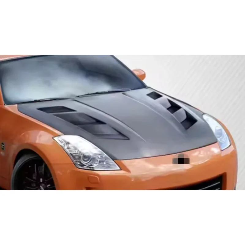 

V Style Vented Carbon Fiber Hood OEM Fit Front Bonnet Auto Exterior Parts