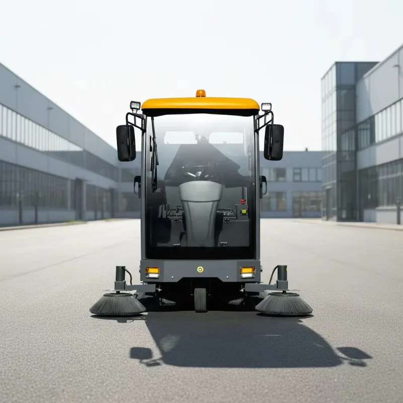 Customized New Ride-On Industrial Floor Sweeper Brush Farm Warehouse Use 1900mm Cleaning Width 200L Water Tank Electric Cold Wat