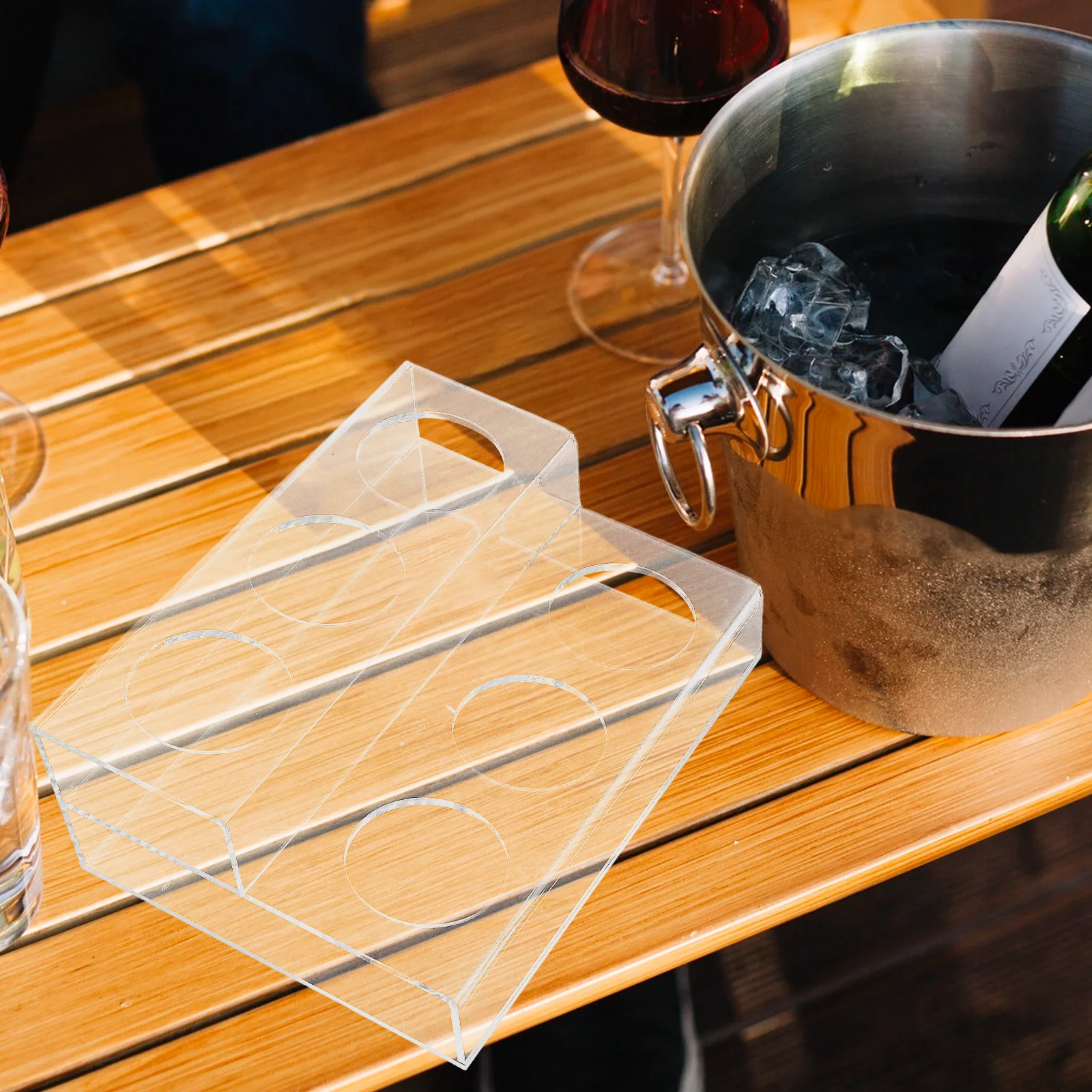 

Rack Syrup Bar Bottle Display Shelf Holder Storage Box Water Organizer Coffee Acrylic Sauce
