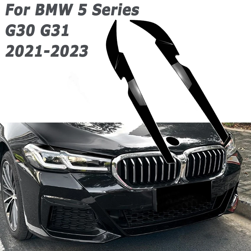 

Car Front Headlight Eyelids for BMW 5 Series G30 G31 2021-2023 Eyebrow Eyelash Car Accessories Auto Aftermarket Parts