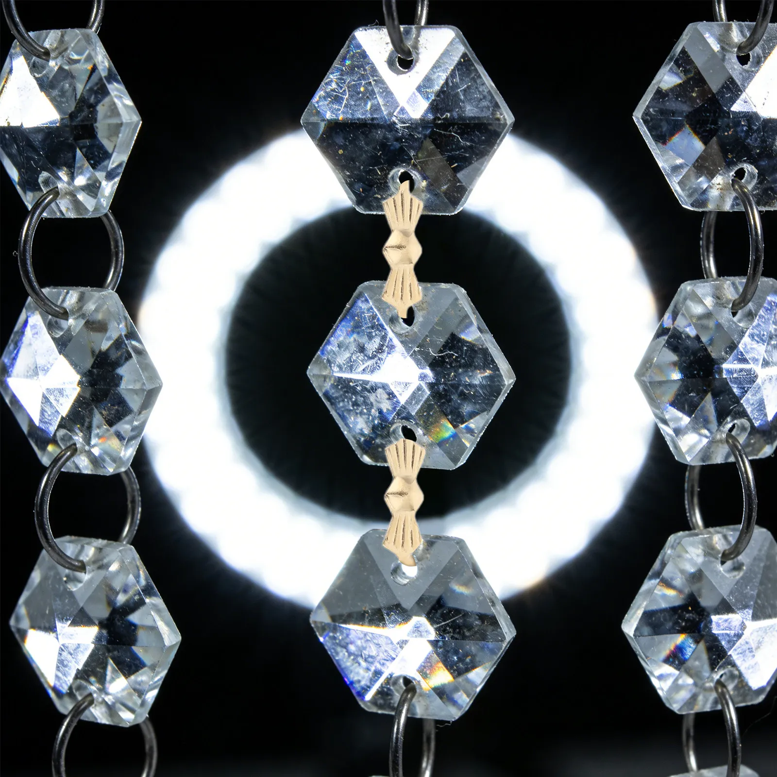 100Pcs Crystal Bow Tie Chandelier Replacement Parts Metal Butterfly Fasteners Stable Hanging Clips for Crystal Lamp Fixtures