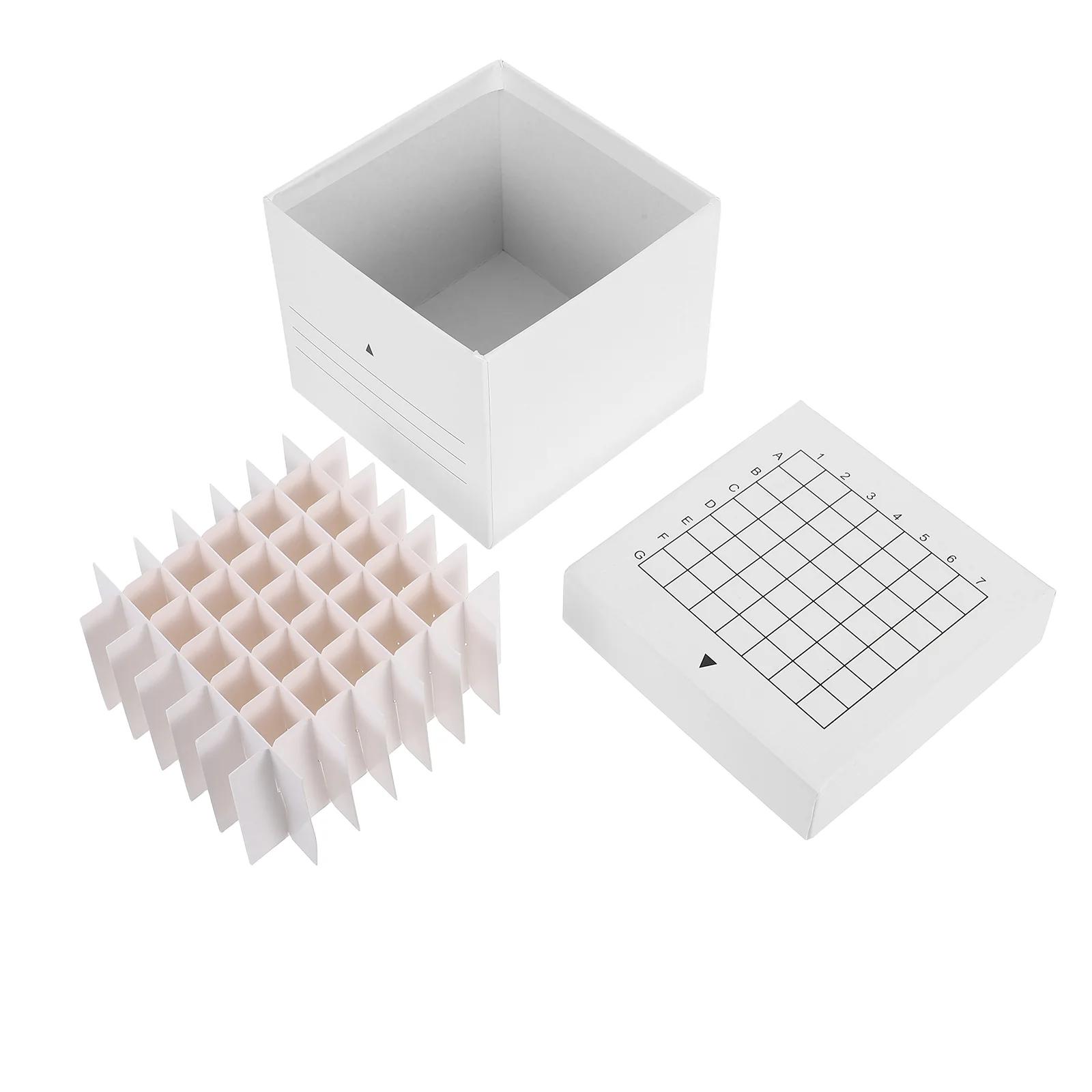 

Centrifuge Tube Box Small Storage Containers with Lids Refrigerator White Laboratory