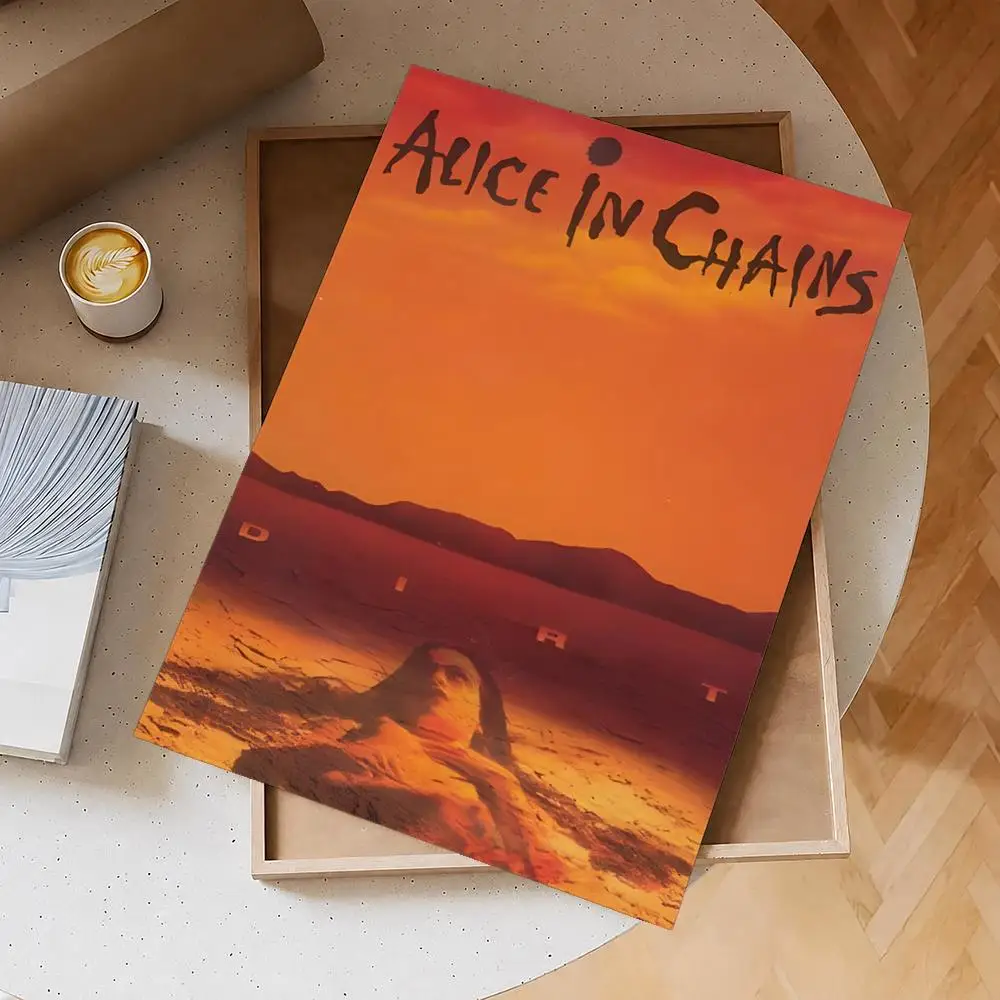 Band Alice In Chains Poster Selbstklebendes Wasserdichtes PP-Poster Kaffeehaus Bar Wandkunst Aufkleber Raumdekoration – Detail 9