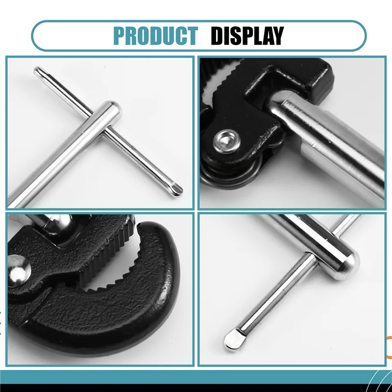 

AT51-Basin Spanner Sink Faucet Wrench 3/8 To 1-1/4Inch Jaw Capacity Basin Wrench Tap Nut Wrench For Tight Spaces