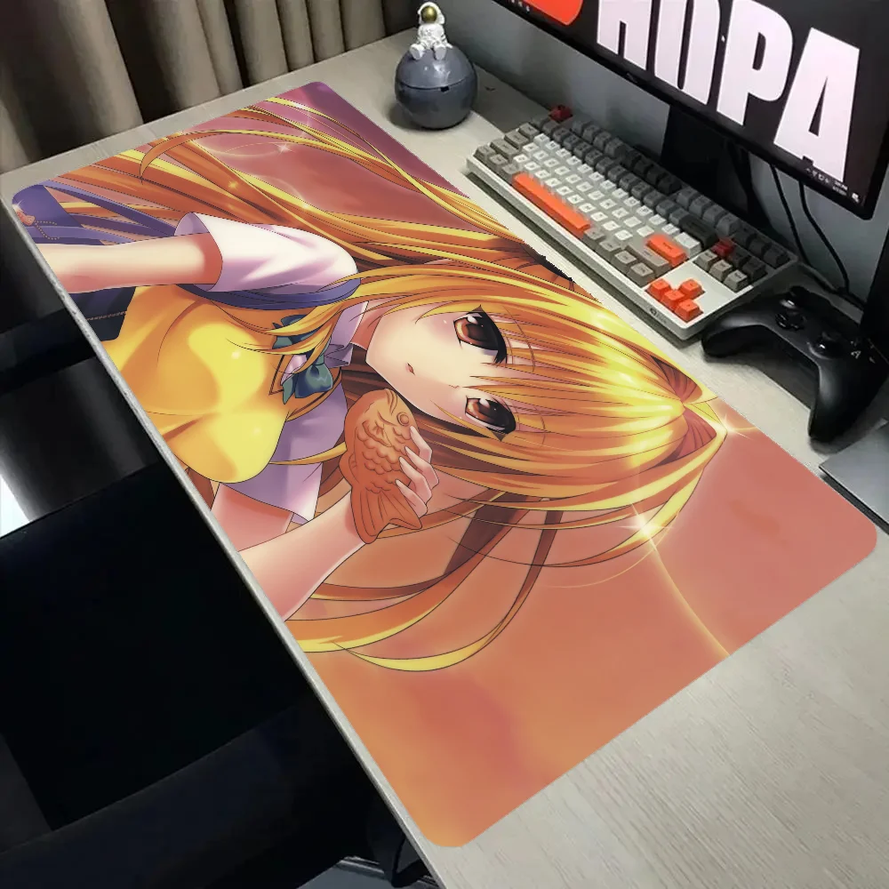 

To LOVE Konjiki no Yami Mousepad Larger Mousepad Flower Xxl Gaming Keyboard Desk Mat Accessories Game Mause Ped Big Mousepads