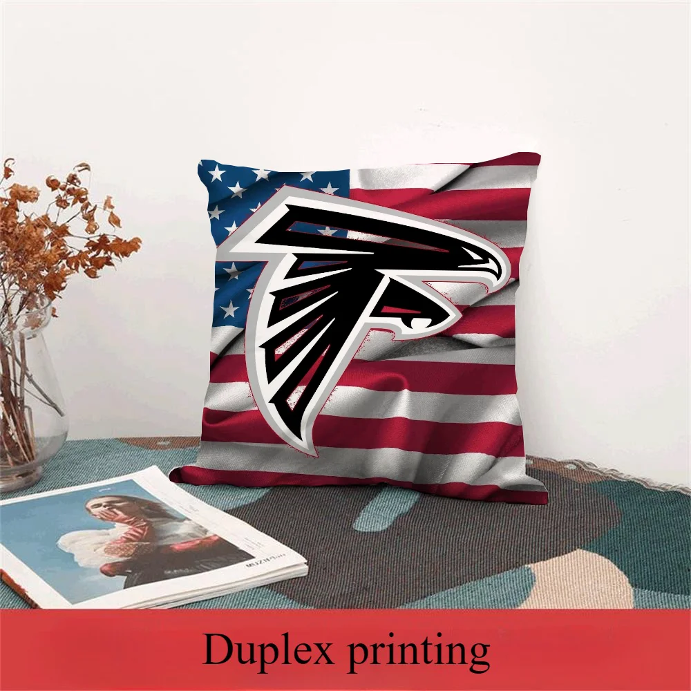 45x45 Cushions Cover AtlantaS FalconS Autumn Decoration Luxury Living Room Decoration Cushions for Decorative Sofa Home Cushion