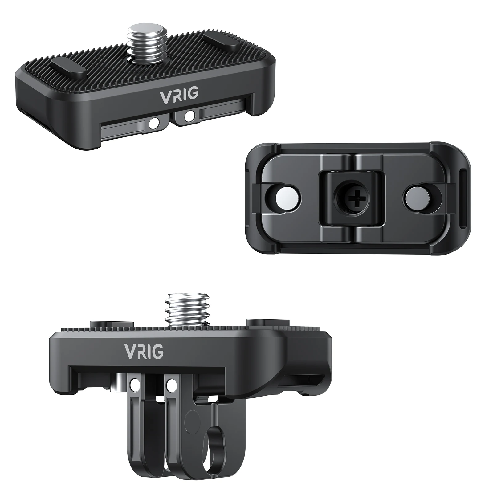 

3-in-1 Quick Release Adapter for Insta360 X4 with DJI-AC and 1/4" Screw Port 3-in-1 interface Quick Release Mount