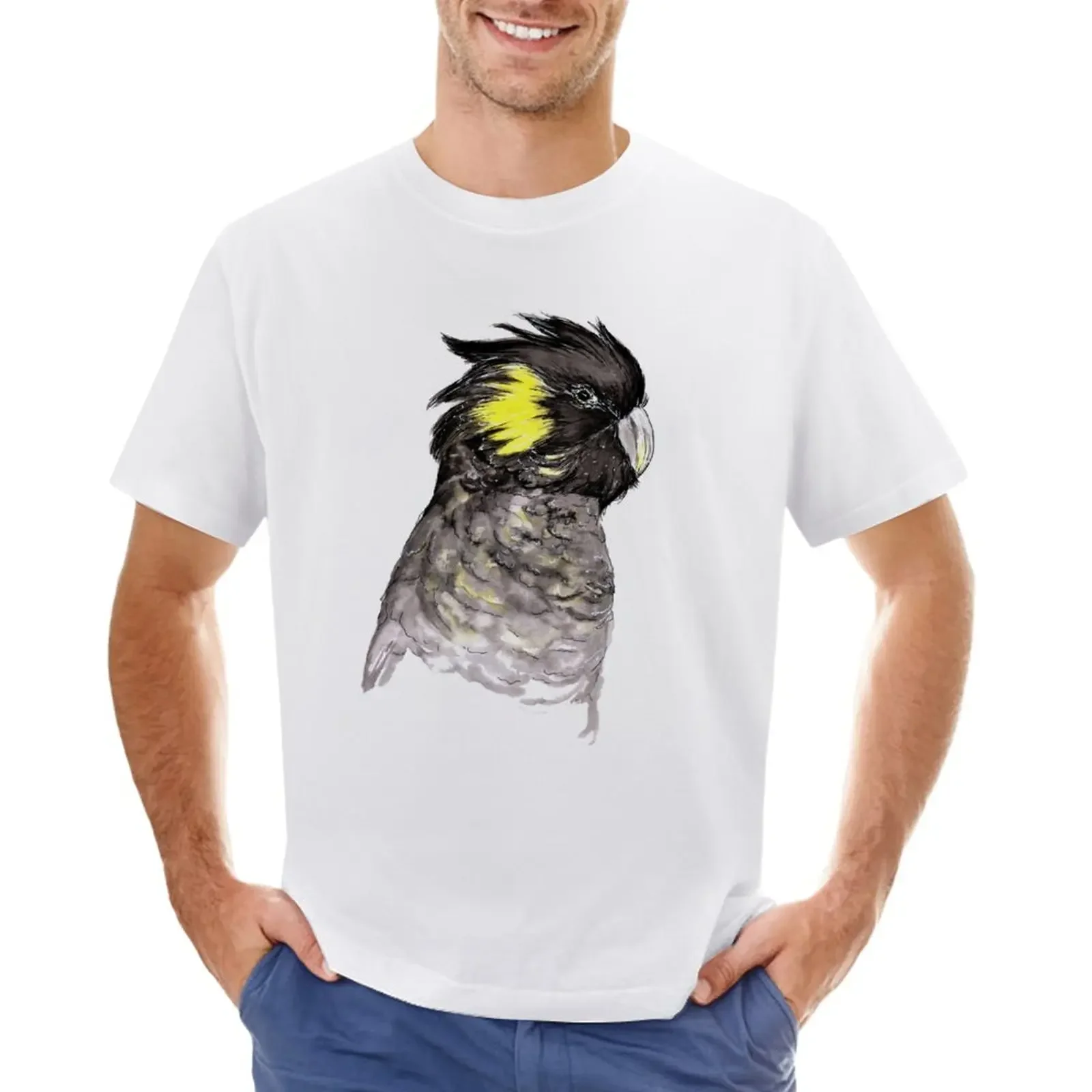 

Yellow Tailed Black Cockatoo T-Shirt aesthetic clothes anime oversizeds cute clothes slim fit t shirts for men