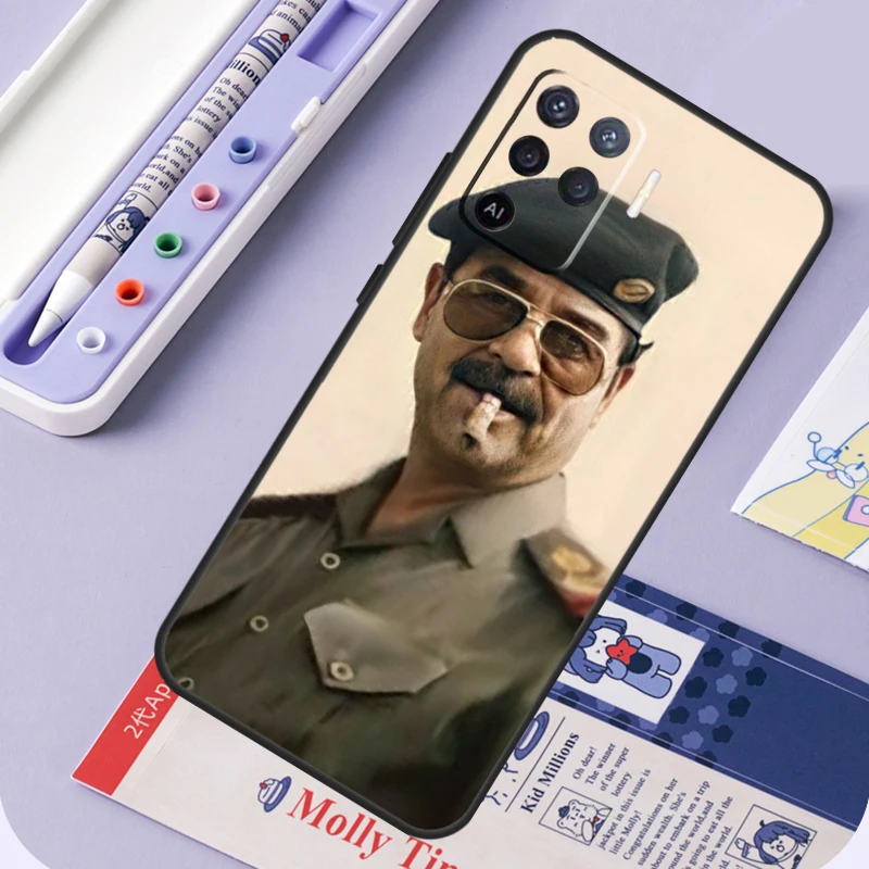 Saddam Hussein Iraq Phone Case For OPPO A15 A16 A52 A72 A5 A9 A31 A53 A83 A91 A93 A54 A74 A94 Find X5 X3 Pro