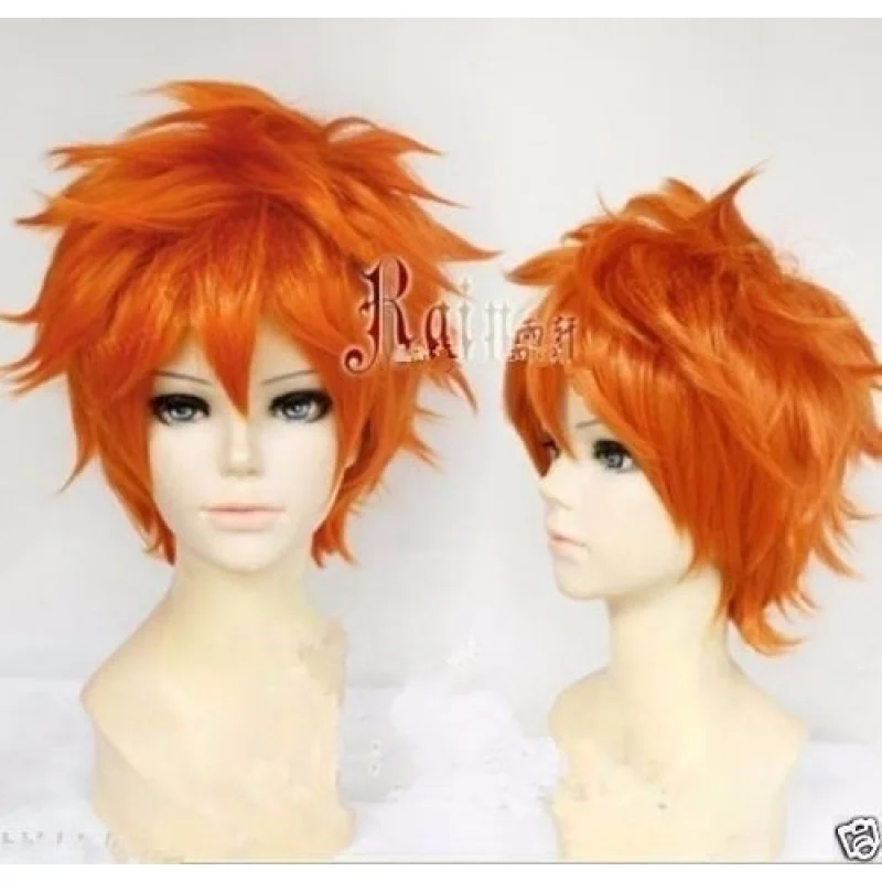 

For Cosplay Haikyuu Karasuno High School Volleyball Hinata Shouyou Orange Wig