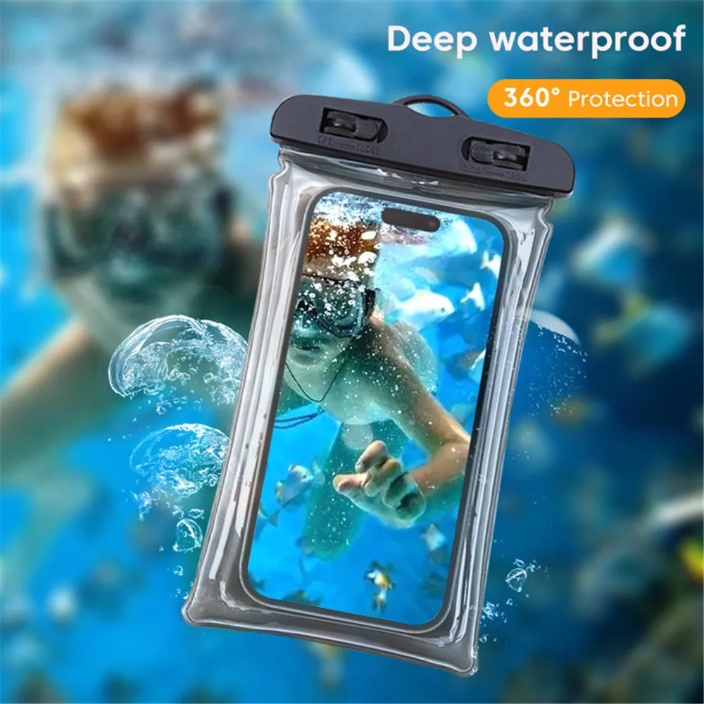 Olaf Universal Waterproof Phone Case For iPhone 13 12 Xiaomi Huawei Samsung Mobile Phone Transparent Underwater Swimming Dry Bag