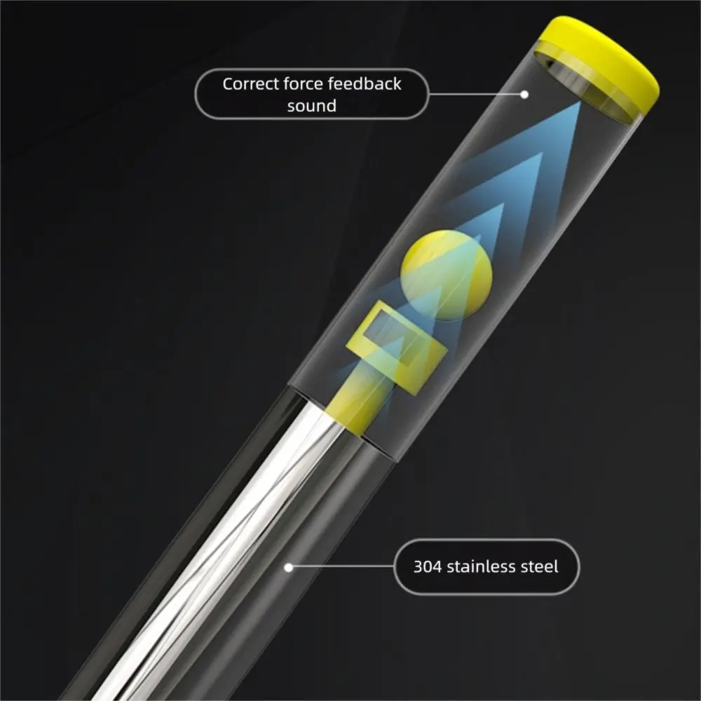 노란색 보라색 배드민턴 라켓 스윙 트레이너 파워 교정 장치 304 스테인리스 스틸 손목 힘 트레이너 소리 피드백