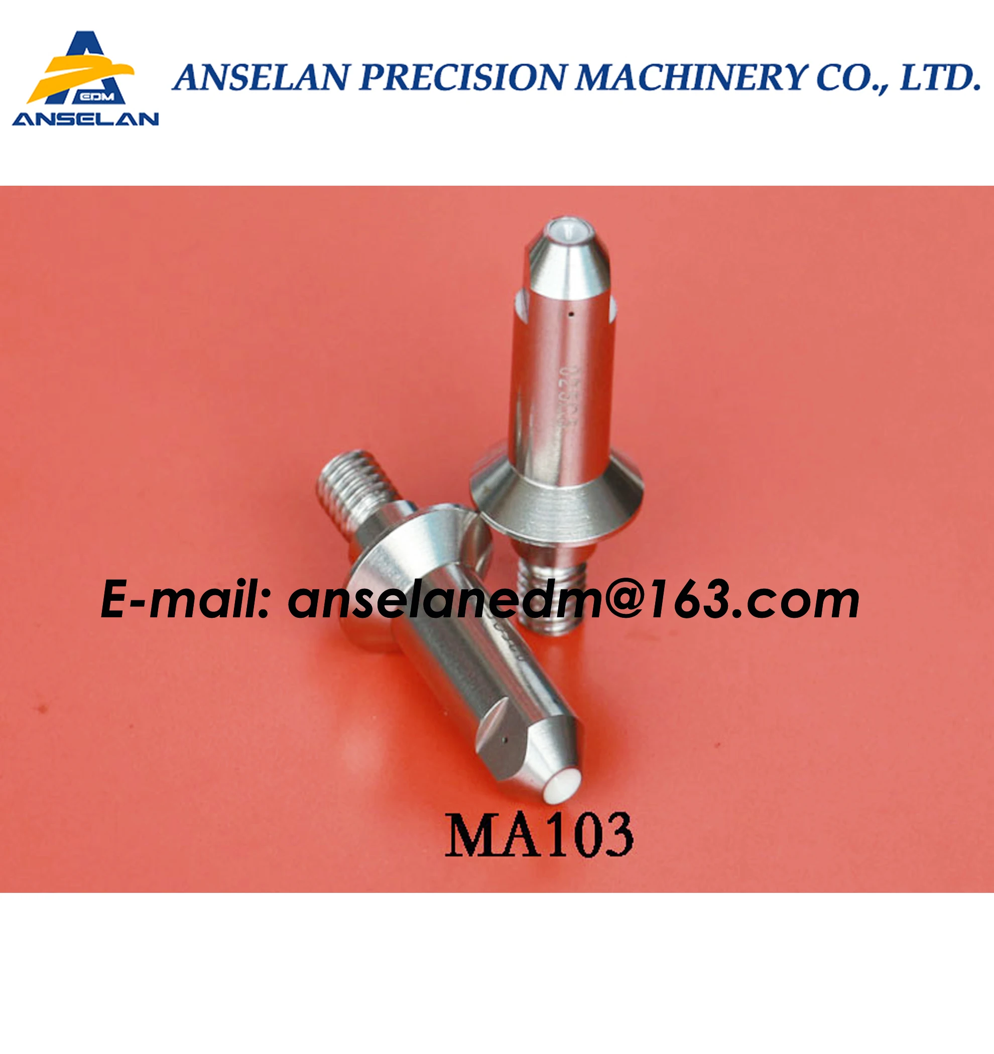 23EC085A215 DUO series Round Diamond Wire Guide Upper Ø0.30mm for Makino DUO,W edm machines. Makino 23EC.085A.215 Wire Guide