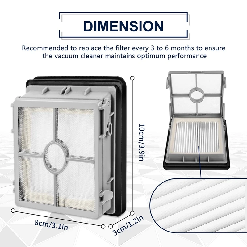 Filtros HEPA de repuesto, accesorios para aspiradora, Compatible con bisell X7, 3350F, 2832Z, 2955Z