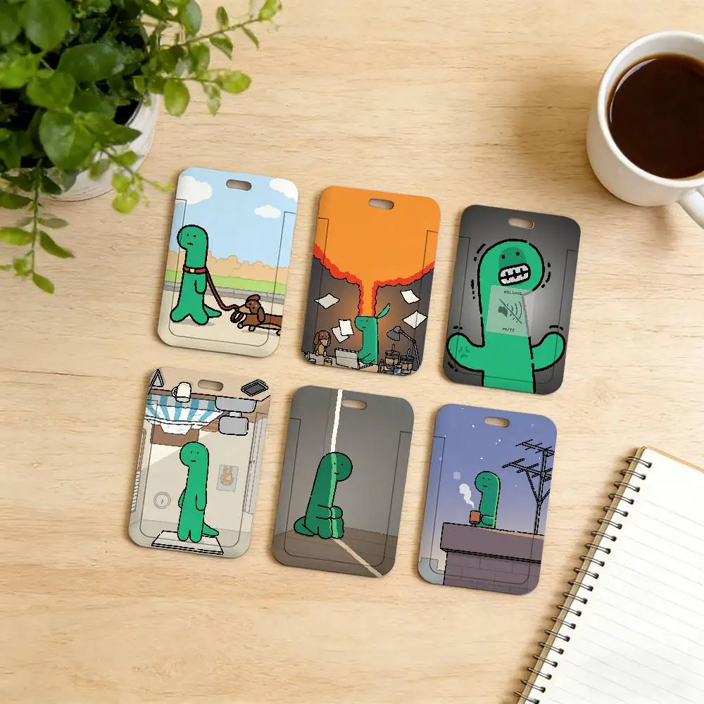 cute J-JOGUMAN Brachio  Lanyard Neck Strap Card Covers Holders, Idol Card Case, Badge Holder, ID Pass Cover with Hang Rope