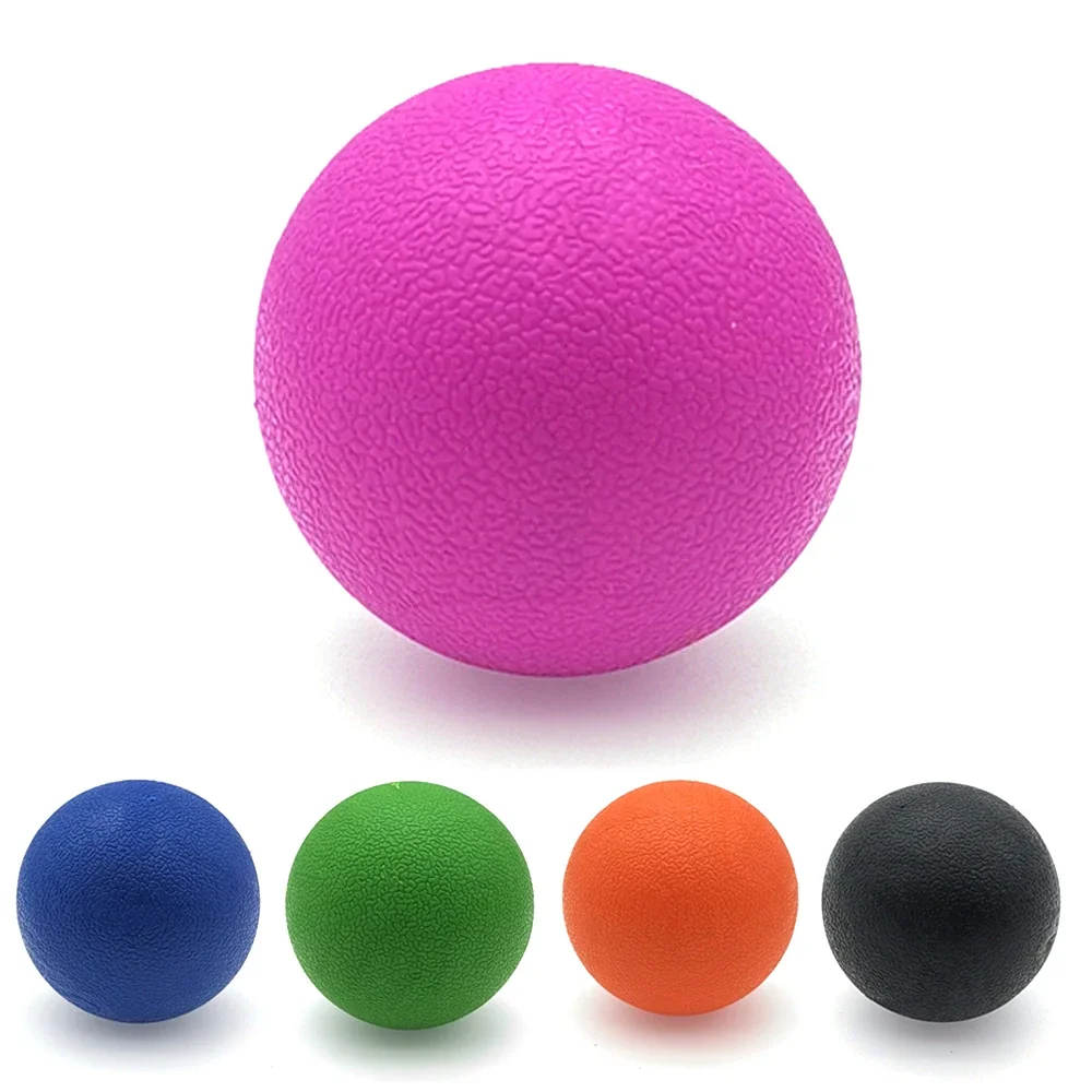 TPE Fascia Ball Lacrosse Muscle Relaxation Exercise Sports Fitness Yoga Peanut Massage Ball Trigger Point Stress Pain Relief