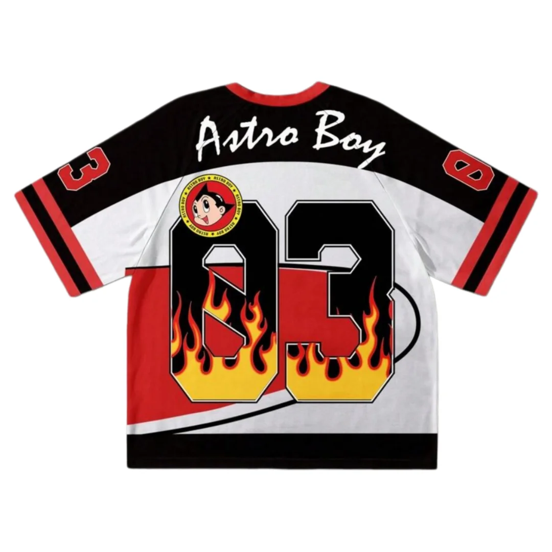 Hot Toys Astro Boy Anime Print Oversized Jersey Men Women Kids Athleisure T-Shirt Summer Breathable Harajuku Streetwear Tops