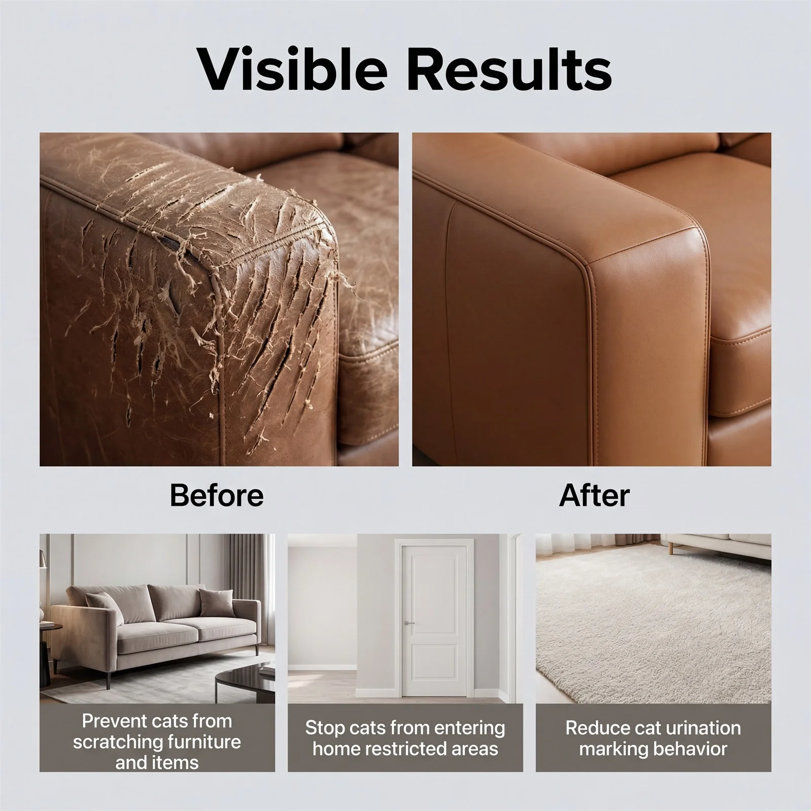 Cat Repellent Spray Indoor Outdoor Stop Sofa Scratching Urine Marking Long Lasting Furniture Protector Pet Deterrent Spray 100ml