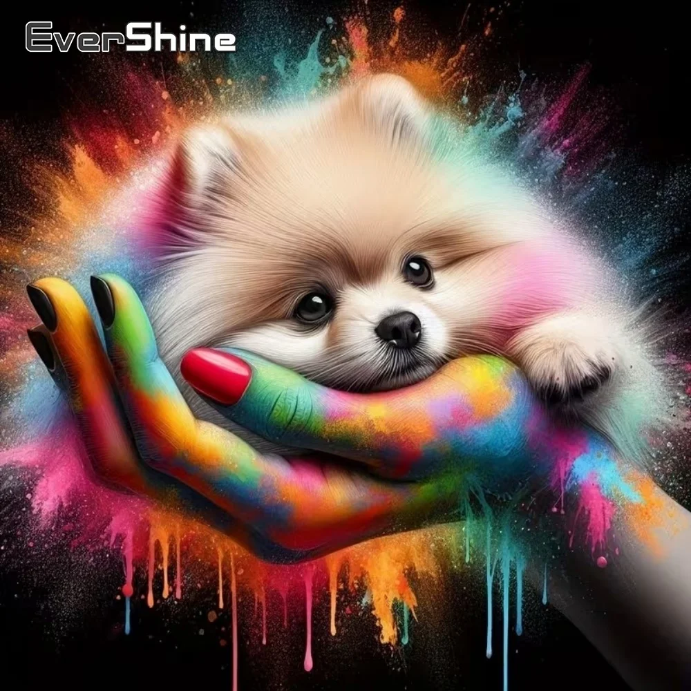 EverShine 5D DIY Diamantmalerei Hund Tier Mosaik Handmuster für Erwachsene Anfänger Stickerei Neuerscheinung Handgemachtes Geschenk