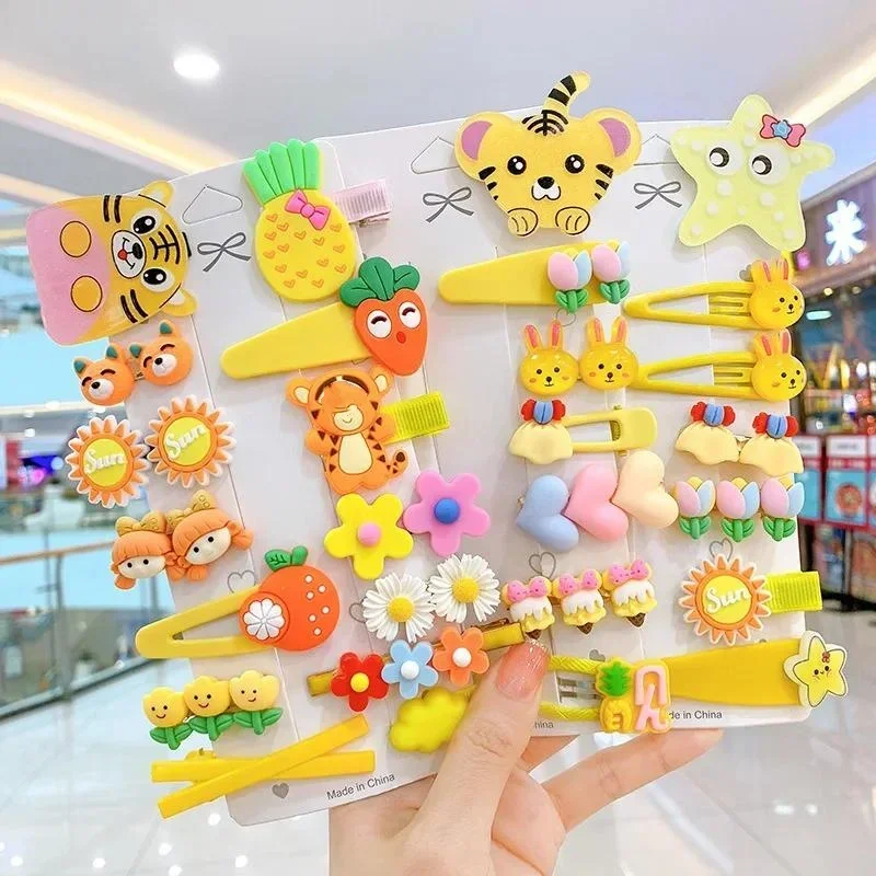 Hair Accessories for Girls Clips Clips Pince Cheveux Pins Claw Bands Korean Flower Hairclip Barette Cheveux Fille Kids Haarspeld