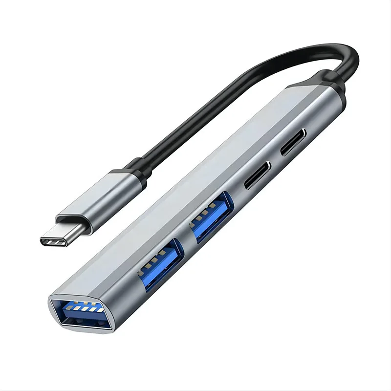 

PD 65W C HUB Type C vers USB 3.0 HUB 5Ports adaptateur multi-répartiteur OTG pour Macbook Pro 13 15 Air Pro ordinateur