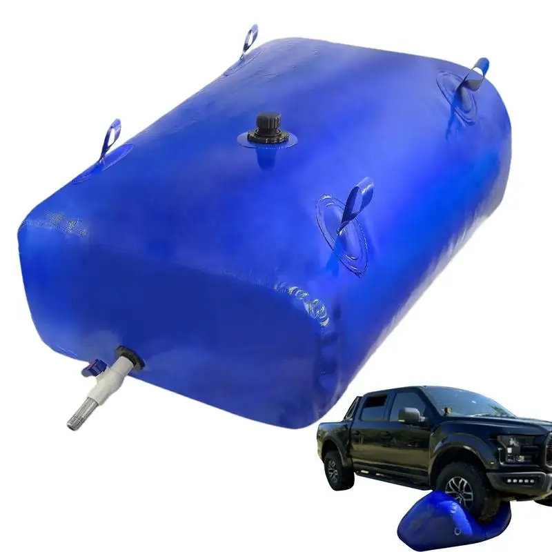 Large Capacity Water Tank Outdoor Leak-Proof Car Water Container 100L Blue Water Storage Carrier Wear-Resistant Water bag