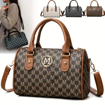 Women Alphabet Shoulder Bag with Golden 2