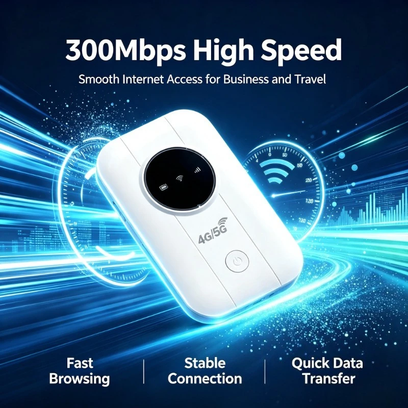 Asia‑EU Regional Pocket Hotspot 300Mbps 4/5G USB Driven Gear For Short‑term Trip Connectivity
