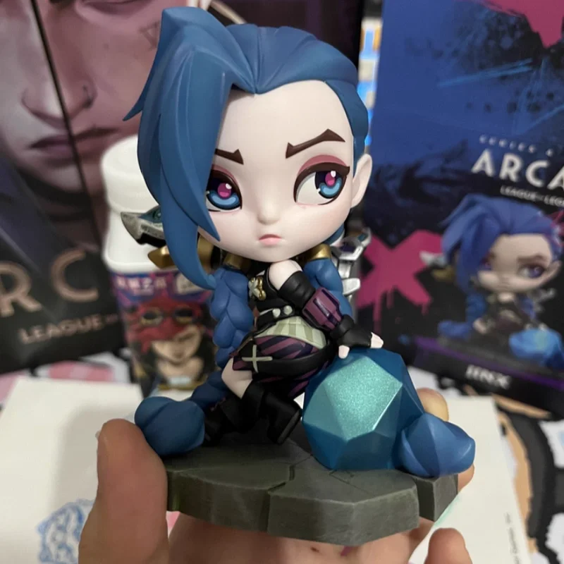 

В наличии Коллекционная фигурка Genuineleague Of Legends Arcane Jinx-декоративная модель статуи для любителей игр и коллекционеров