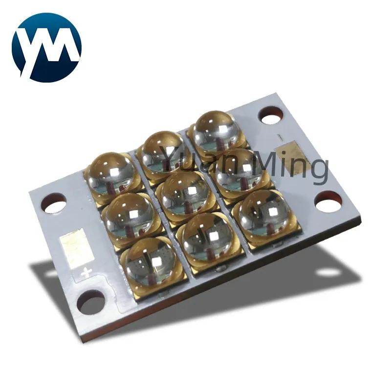 Tira de luces LED UV de alta potencia, 6565, 90 vatios, violeta, 365nm, 370nm, 380nm, 385nm, 395nm, 400nm, 405nm