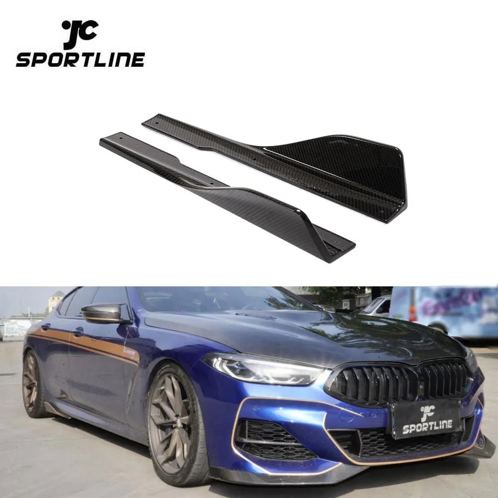 

Modify Luxury F93 M8 G16 Dry Carbon Fiber Car Side Bumper Splitters For BMW 8 Series M-Sport 840i G 2018-2020