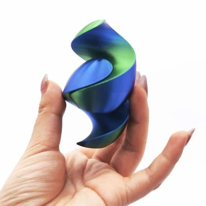 Novelty 3D Printed Spiral Egg Vortex Thread Illusion Sculpture Fidget Toys Adults ADHD Anxiety Desktop Stress Relief Gifts