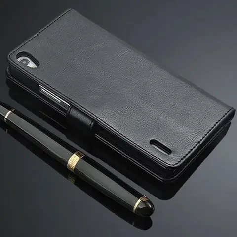 Funda de cuero PU con soporte para Sony Xperia XA1 Ultra/XA2/XA2 Ultra Z5 XZ3 4 5, funda de teléfono con ranuras para tarjetas para Sony10