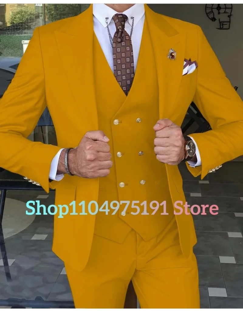 2025 Latest Design Costume Homme Mariage Formal Fashion Slim Fit Business Suits For Men 3 Piece Groom Wedding Suit Tuxedos