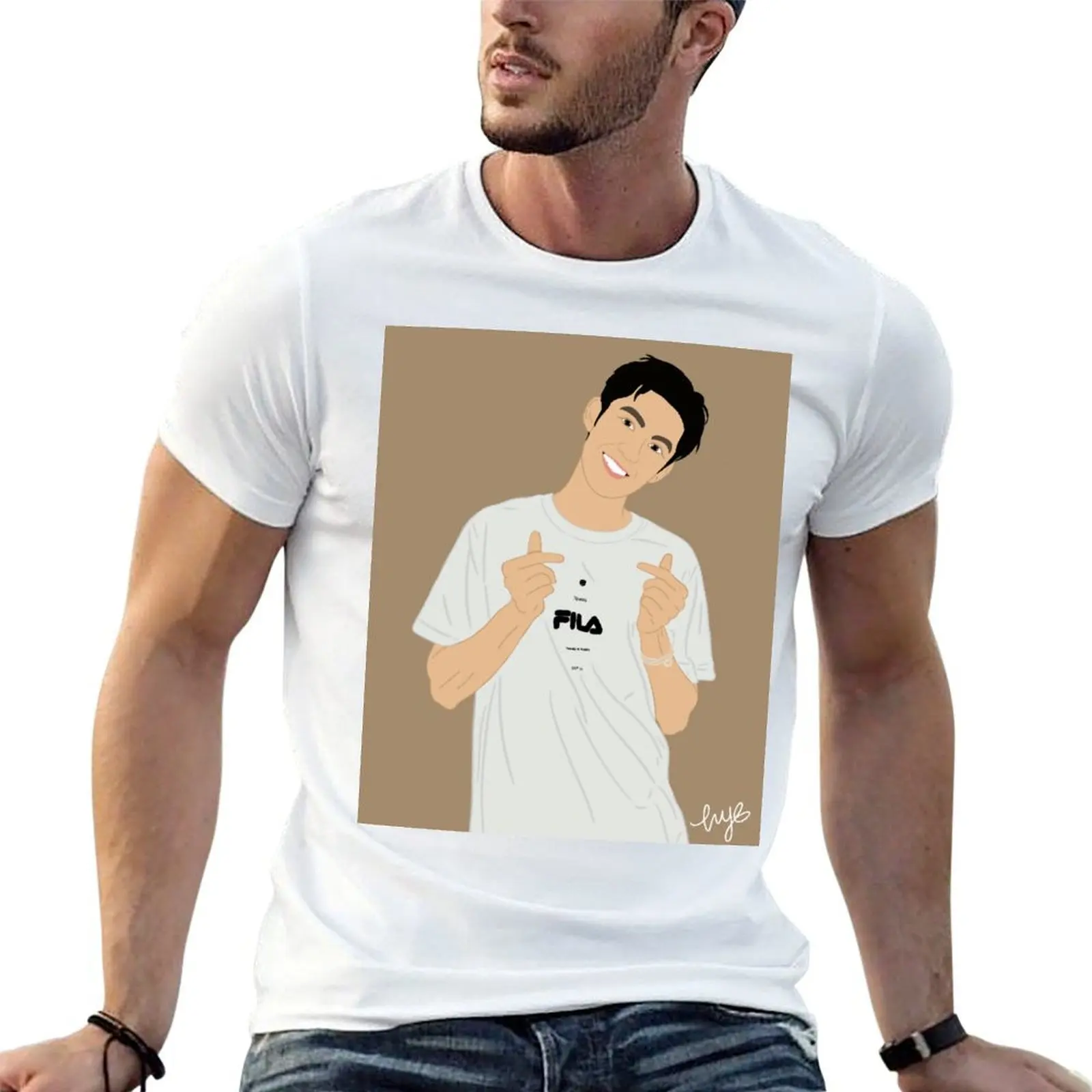 

Dylan Wang- Hearts T-Shirt man graphic t shirt t shirts for man cotton funny t shirts for man graphic tees T-Shirt