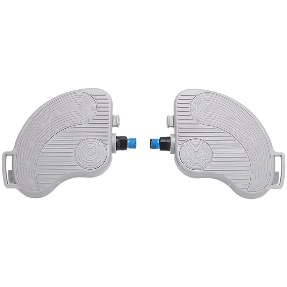 Non Slip Cycling Foot Bands for Exercise Bikes with 1/2inch 9/16inchThread Compatibility Gray Plastic for Training