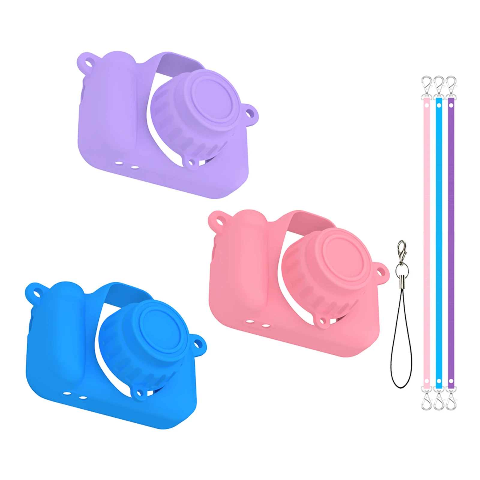 

Silicone Cover for Seckton X2 Digital Camera Bag Soft Protective Bag with Lens Cap and Lanyard for Seckton X2 Camera Accessories