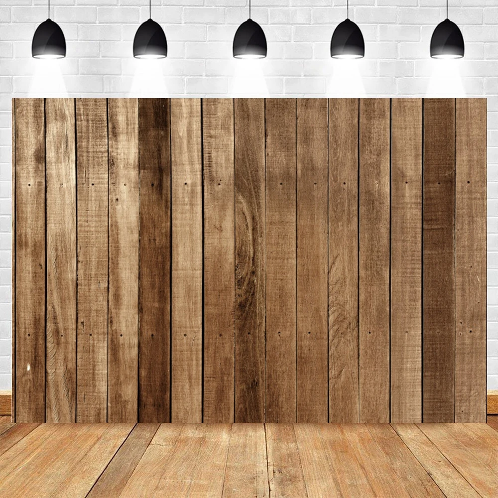 Wooden Board Photography Backdrop Retro Rustic Wood Wall Kid Adult Portrait Birthday Party Decor Baby Shower Photo Background