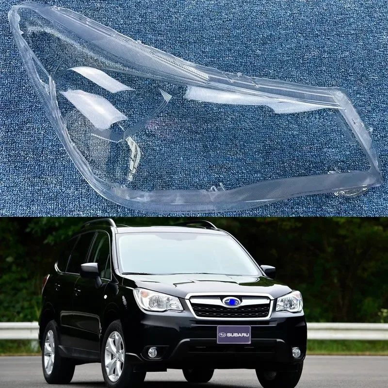 

For Subaru Forester 2013-2016 Car Accessories Front Headlamp Cover Transparent Lampshade Lamp Headlight Shell Lens Plexiglass