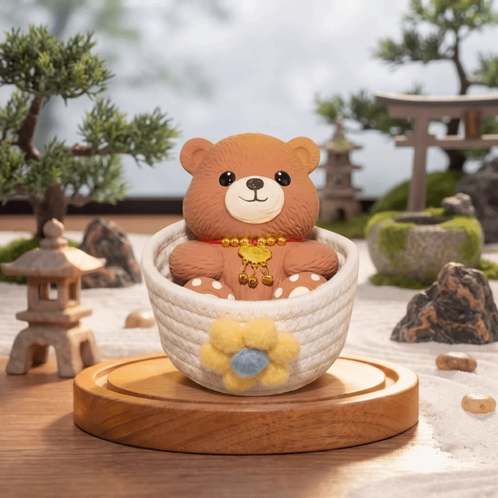 Cute Little Bear Little Bear Squishy Toy Slow Rising Cartoon Fidget Toy Slow Rebound Squeeze Toy Birthday Present