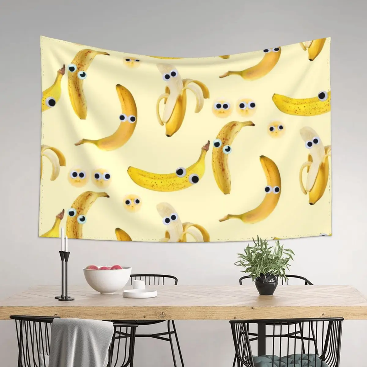 

Bubbly Googly Eye Banana Buddies Tapestry Bedroom Decor Aesthetic Room Ornaments Japanese Room Decor Tapestry