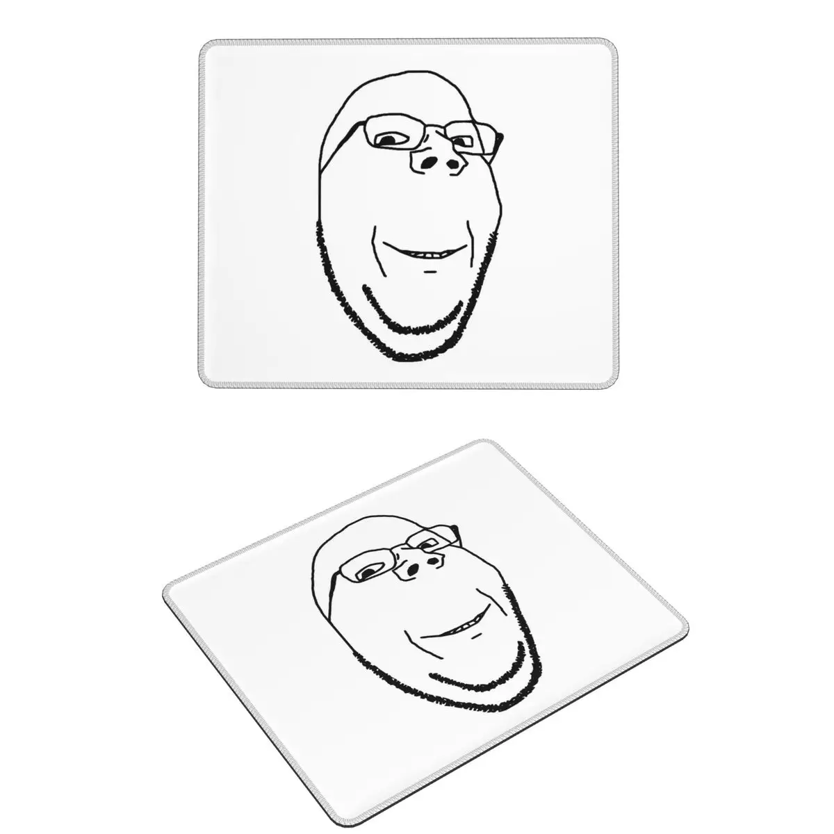 

Smiling Wholesome Wojak Soyjak Mouse Pad Computer Keyboard Mouse Mat Gamer PC Desk Mat Office Table Mats