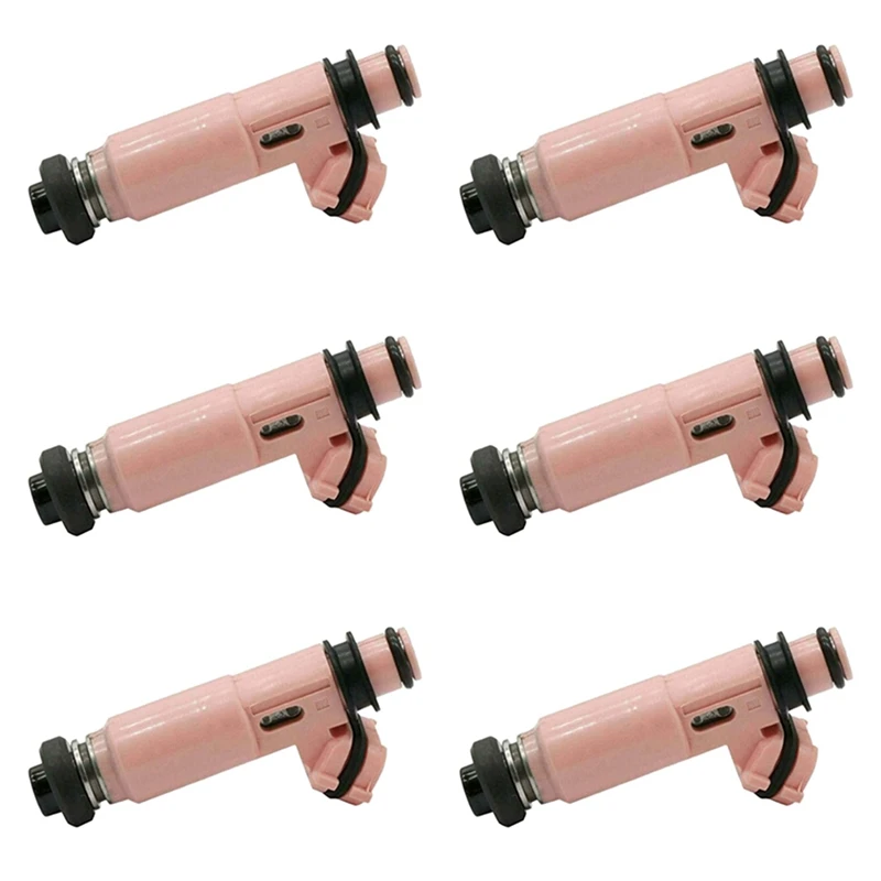 6X 23250-20030 Fuel Injector For Toyota Camry Highlander Lexus ES300 RX400H 3.3L 1MZ 2002-2008 2325020030 23209-20030