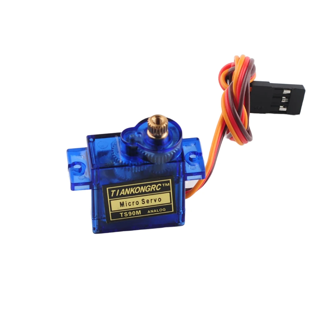 TS90M 9g Micro Analog Servo Full Metal Gear 2.2kg High Torque Servo Motor 4.8V-6V for RC Car Airplane Model DIY Steering Toy