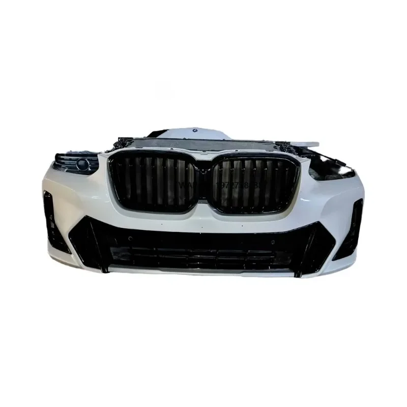 For New X3 G08 Original Front Nose Assembly Front Bumper Grille Headlight Fog Lamp Water tank Frame Condenser Collision Beam