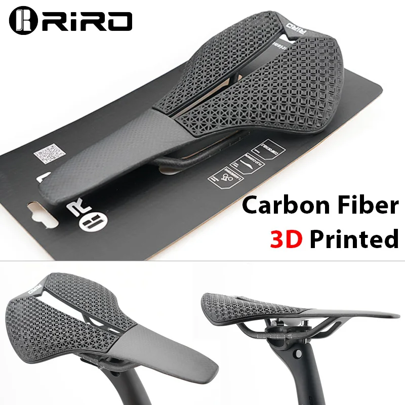 RIRO Caobon الألياف سرج دراجة ثلاثية الأبعاد مطبوعة الجوف الحصى الطريق مقعد دراجة المهنية سباق السرج خفيفة أجزاء الدراجات الجبلية #2
