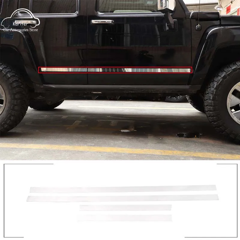 

Молдинговые полосы для боковой двери из нержавеющей стали для Hummer H3 2005-2009