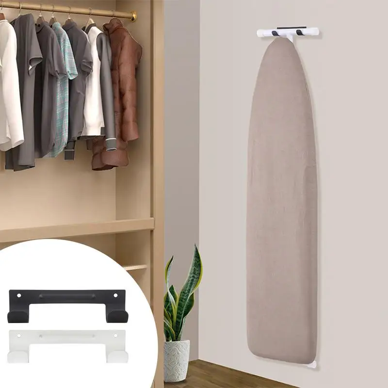 Multi-function stainless steel Wall Mount Ironing Board Hook Holder Dryer Storage Shelf Practical Organizer Racks Space Saving